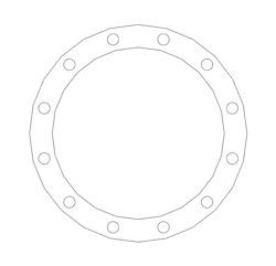 Picture of 1/16" Thick Thermoseal C4430 Full Face Gasket