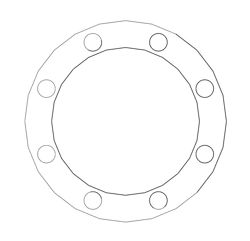 Picture of 1/16" Thick Thermoseal C4430 Full Face Gasket