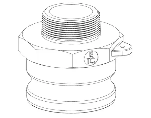 Picture of **3 X 1 1/2 PART F ALUM INCREASER/RED