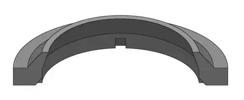 Picture of *ROD WIPER (AN STYLE)  4 1/2 SH 90 DURO